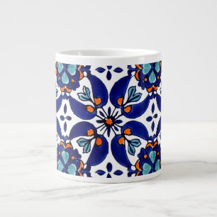 Mexican Talavera Terracotta Tile Design Nr. 1 Jumbo-Tasse