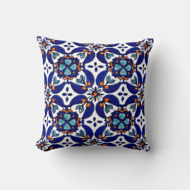 Mexican Talavera Terracotta Tile Design Nr. 1 Kissen