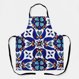 Mexican Talavera Terracotta Tile Design Nr. 1 Schürze