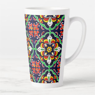 Mexican Talavera Terracotta Tile Design Nr. 2 Milchtasse