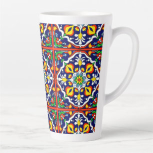 Mexican Talavera Terracotta Tile Design Nr. 3 Milchtasse