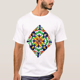 Mexican Talavera Terracotta Tile Design Nr. 6 T-Shirt