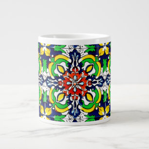 Mexican Talavera Terracotta Tile Design Nr. 7 Jumbo-Tasse