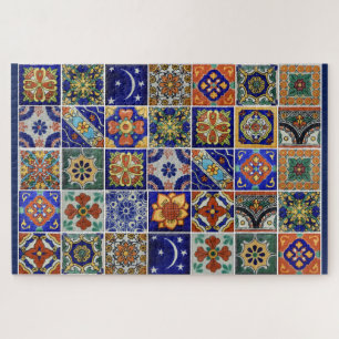 Mexican Talevera Tile Large Size Puzzle Gift