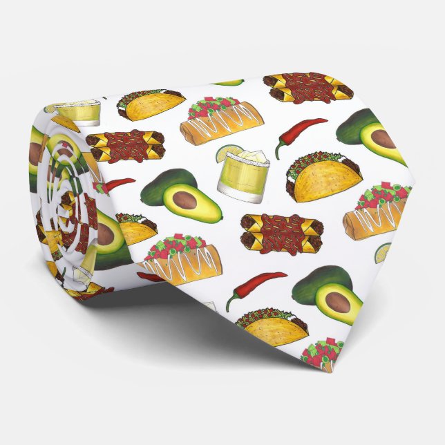 Mexican Tex Mex Food Taco Enchilada Chimichanga Krawatte (Gerollt)
