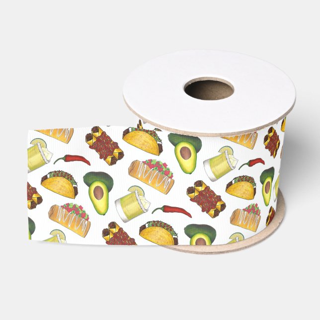 Mexican Tex Mex Food Taco Enchilada Chimichanga Ripsband (Spule)