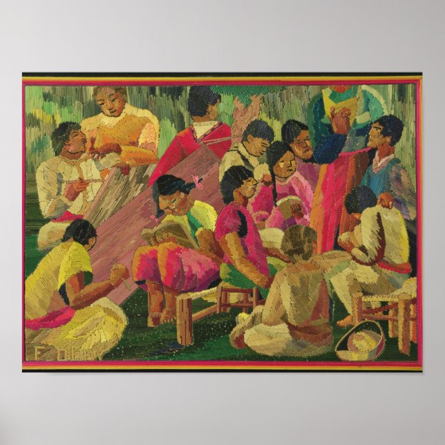 Mexican village scene poster (Vorne)