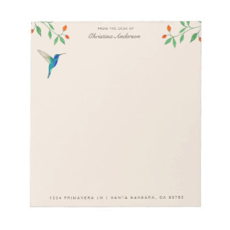 Mexican Violetear Hummingbird  Notizblock