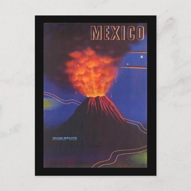 Mexican Volcano Postcard Postkarte (Vorderseite)