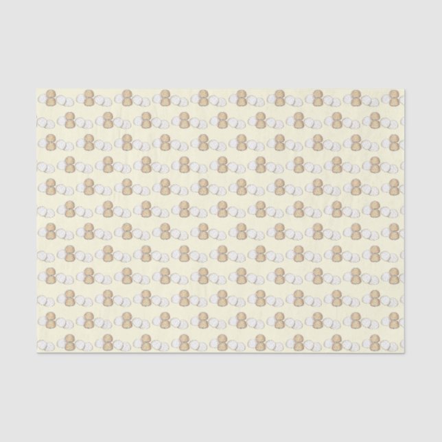 Mexican Wedding Cookie Russian Tee Cakes Snowball Seidenpapier (Vorderseite)