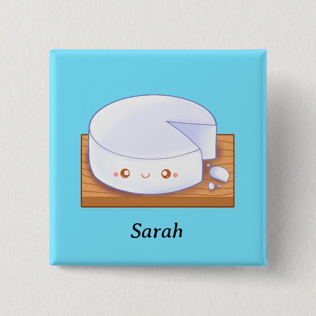 Mexican White Cheese Queso Fresco Button (Vorderseite)