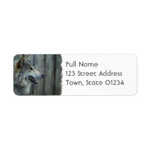 Mexican Wolf Mailing Label