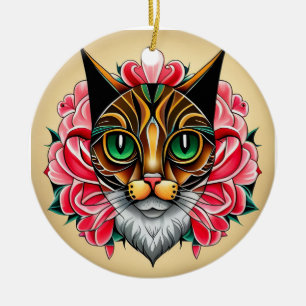 MexiCat: Eine Tiger-Geschichte in Folk Art Keramik Ornament