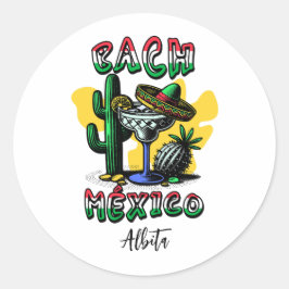 Mexico Bacheloretgirls Runder Aufkleber