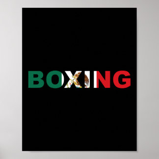 Mexico Boxing T Shirt Bekleidung Poster