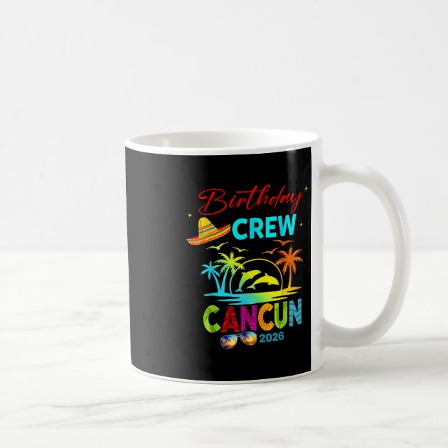 Mexico Cancun Birthday Boy Trip Vacation 2026 Matc Kaffeetasse (Rechts)