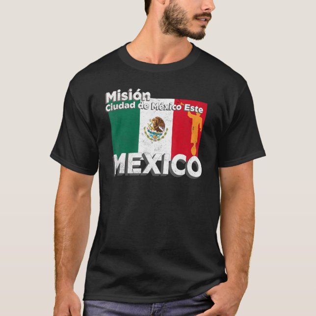 Mexico Ciudad de Mexico East Este LDS Mission Miss T-Shirt (Vorderseite)