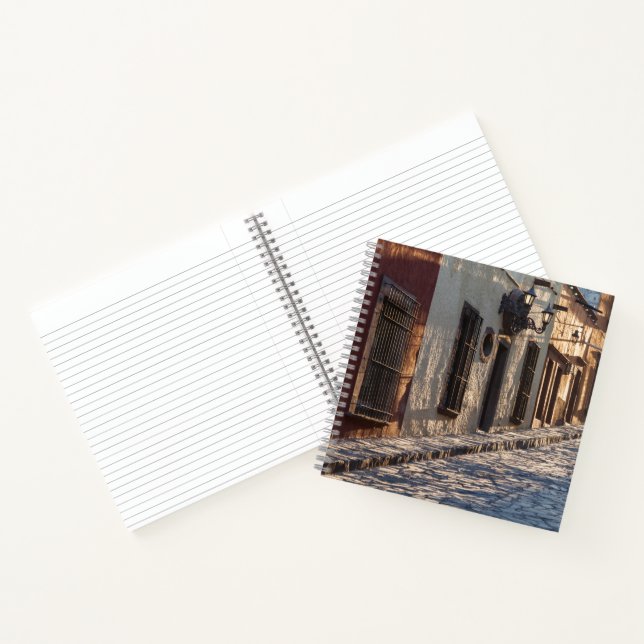 Mexico Cobblestone Street Notizbuch (Innenseite)