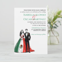Mexico Couple Wedding Einladung
