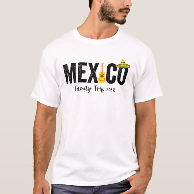 Mexico Family Trip 2022 Matchig Group Design T-Shirt (Vorderseite)