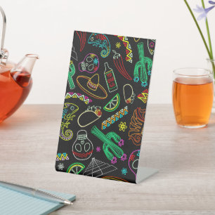 Mexico Fiesta Muster Sockelschild