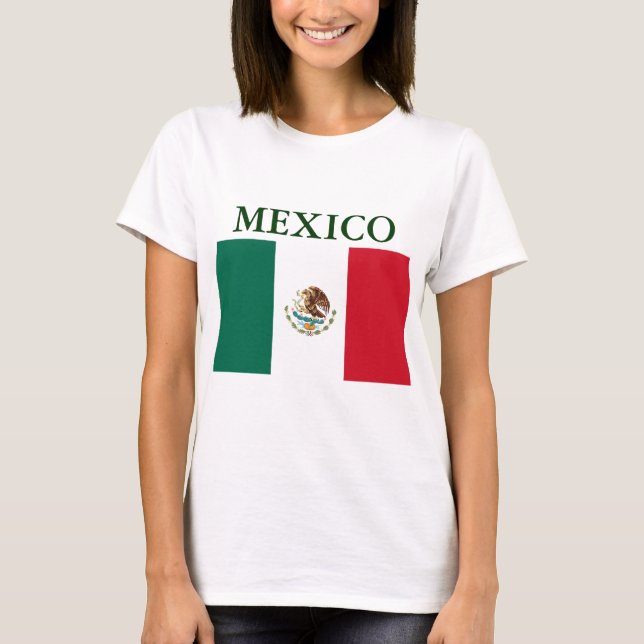 Mexico Flag Ladys Petite T - Shirt (Vorderseite)