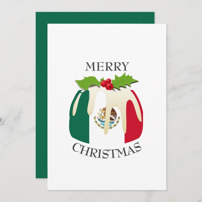 MEXICO FLAG | Pudding | Weihnachten (Vorne/Hinten)