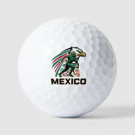 Mexico Football Eagle National Pride Action Art Golfball