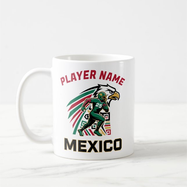 Mexico Football Eagle National Pride Action Art Kaffeetasse (Links)