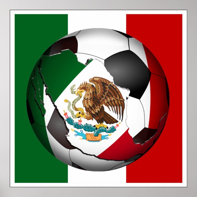 Mexico Fußball Poster (Vorne)