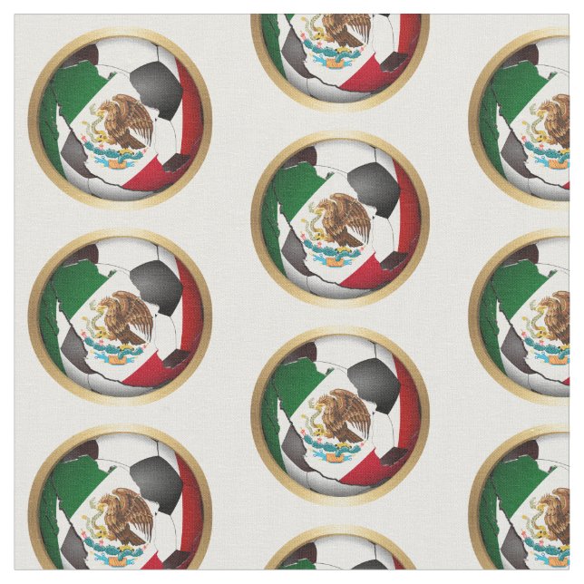 Mexico Fußball Stoff (Nahaufnahme)