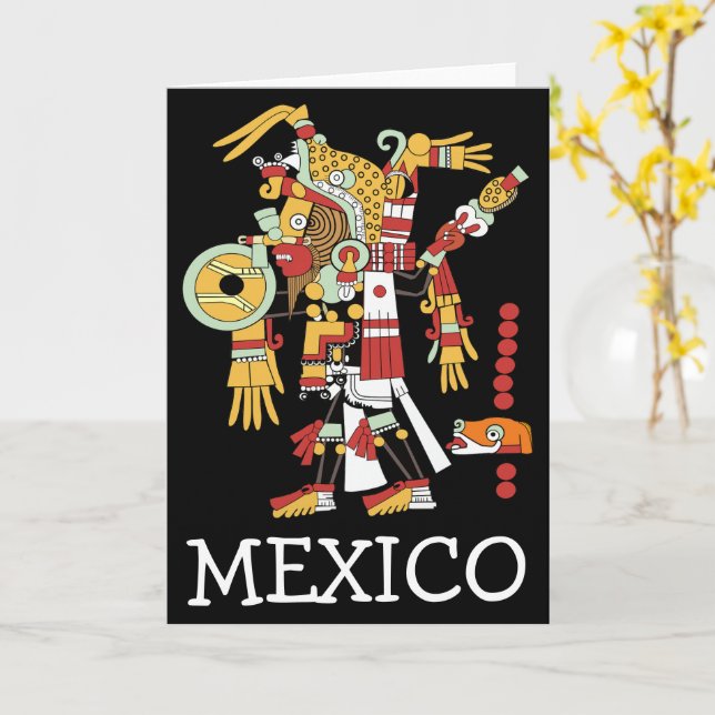 Mexico Grußkarte Karte (Gelbe Blume)