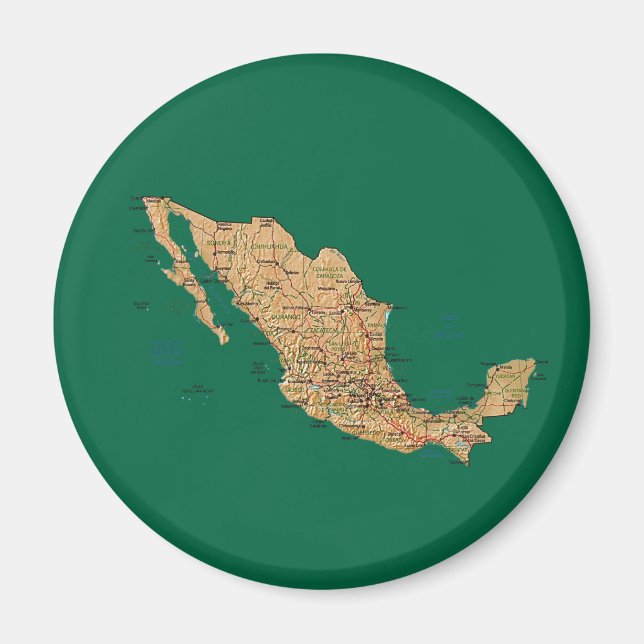 Mexico Map Magnet (Vorne)