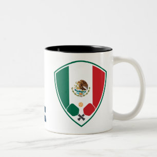 Mexico Pickleball Pride Zwei-Tone-Tasse Zweifarbige Tasse