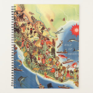 Mexico Pictorial Map von Miguel Gomez Medina Planer