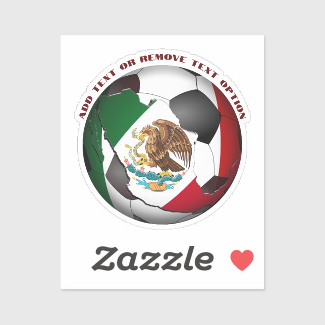 Mexico Soccer Ball Sports Aufkleber (Blatt)