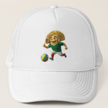 Mexico Soccer Taco Mascot Hat - Funny Mexican Food