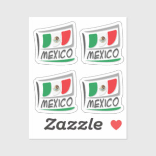 Mexico Stolz X Flagge Aufkleber