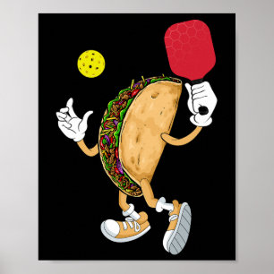 Mexico Taco Pickleball Player Sports Lover Cinco D Poster