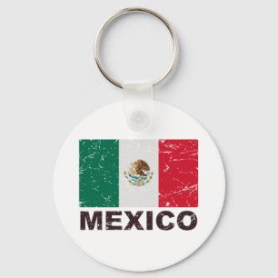 Mexico Vintage Flag Schlüsselanhänger