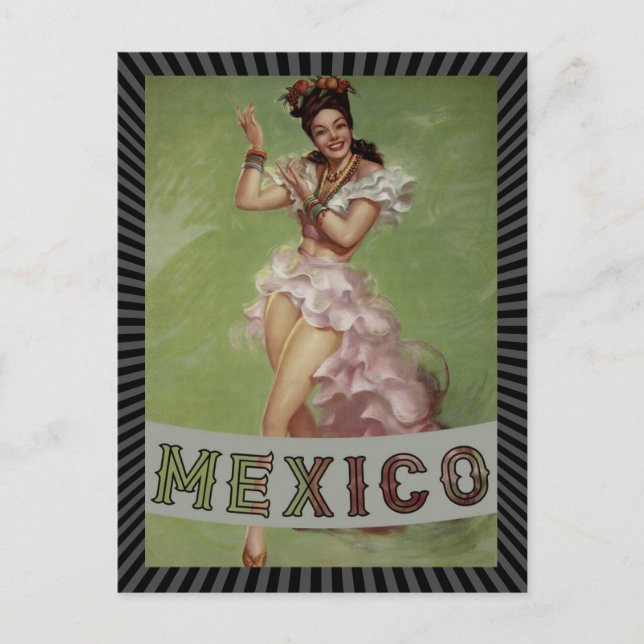 Mexico Vintage Travel Postcard Postkarte (Vorderseite)
