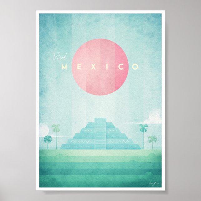 Mexico Vintage Travel Poster (Vorne)