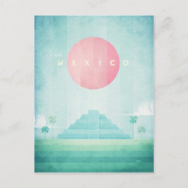 Mexico Vintage Travel Poster - Art Postkarte