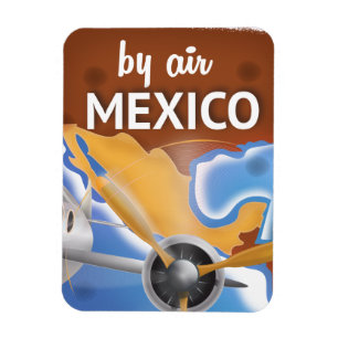 Mexico Vintage Travel Poster Magnet