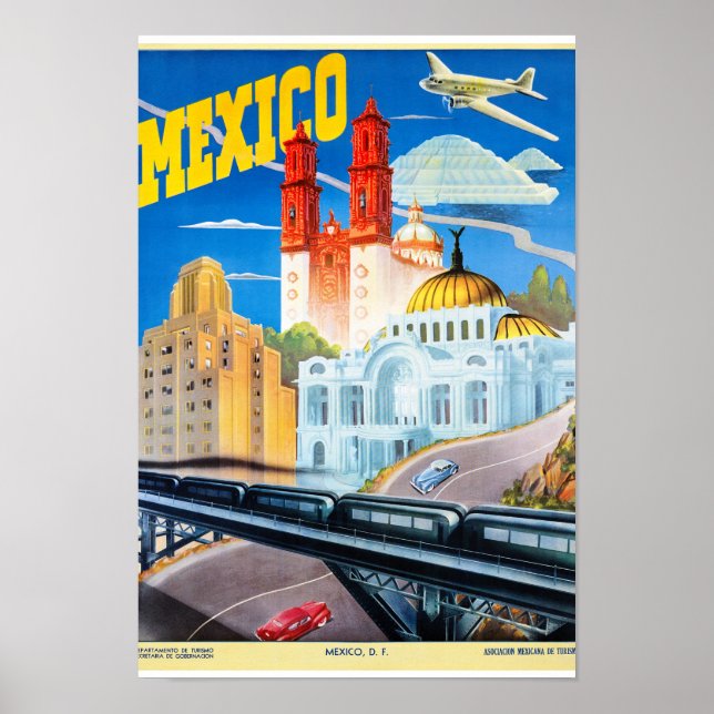 Mexico Vintage Travel Poster neu (Vorne)