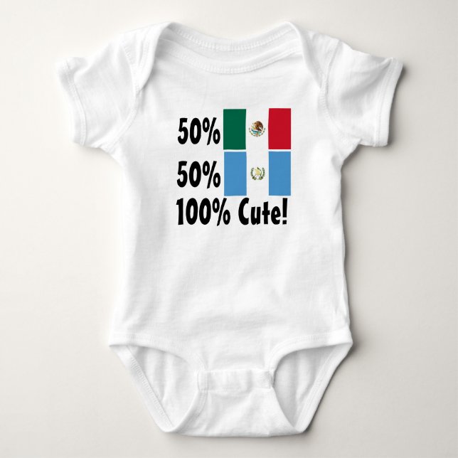 Mexikaner 100% 50% Guatemalteke-50% niedlich Baby Strampler (Vorderseite)