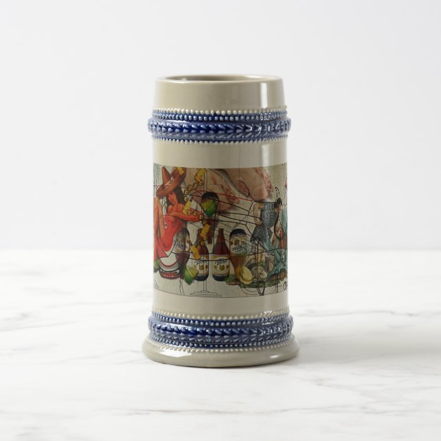 Mexikaner Beermug Bierglas (Mittel)