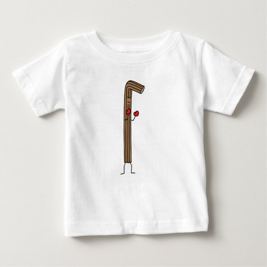 Mexikaner Churro Kämpfer mit roten Boxhandschuhen Baby T-shirt