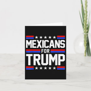 Mexikaner für Trump 2024 Mexiko Freundschaftsflagg Karte