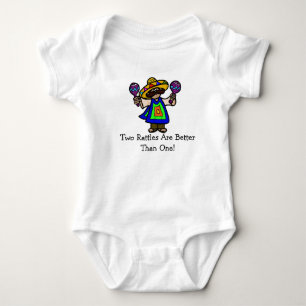 Mexikaner mit Maracas Baby-Shirt   fertigen es Baby Strampler